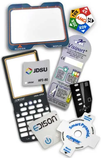 Electronic Device Labels made by Adhesa Plate